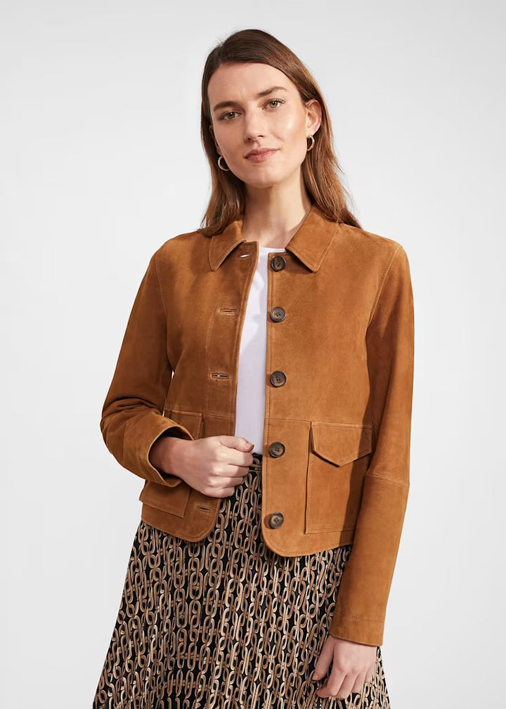 USA Women's Suede Leather Jacket
