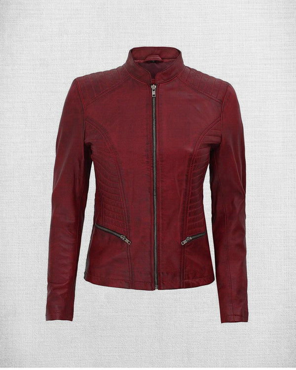 LEDER-BIKERJACKE MIT REVERS FÜR HERREN