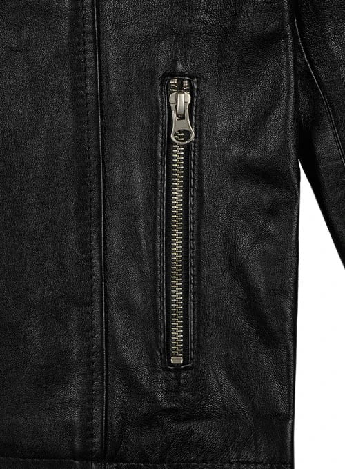 leather jacket zipper