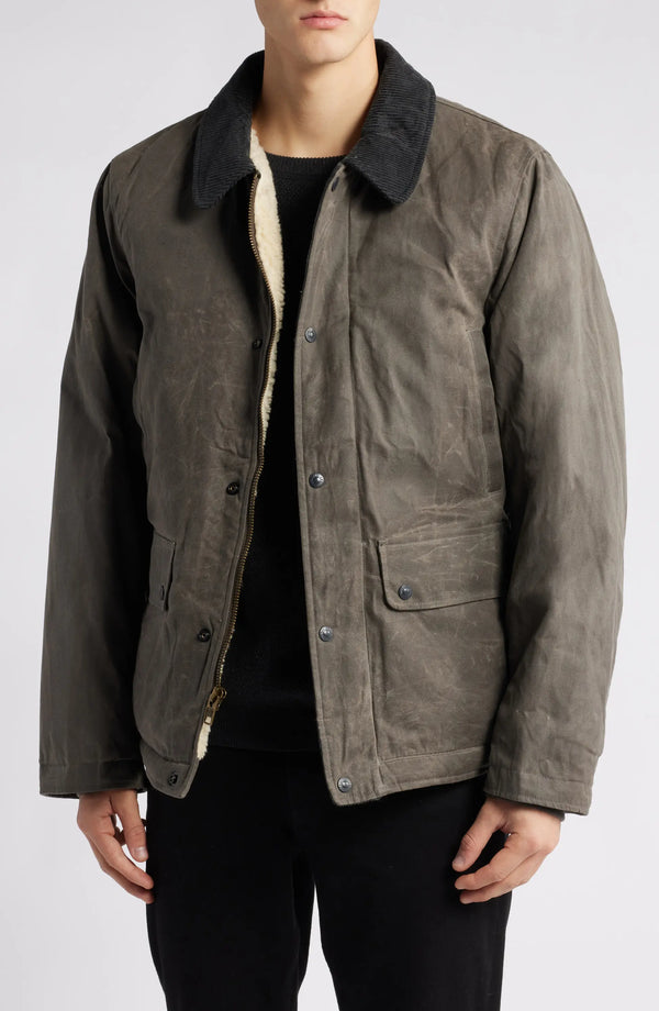 Men Charcoal Cotton Jacket USA
