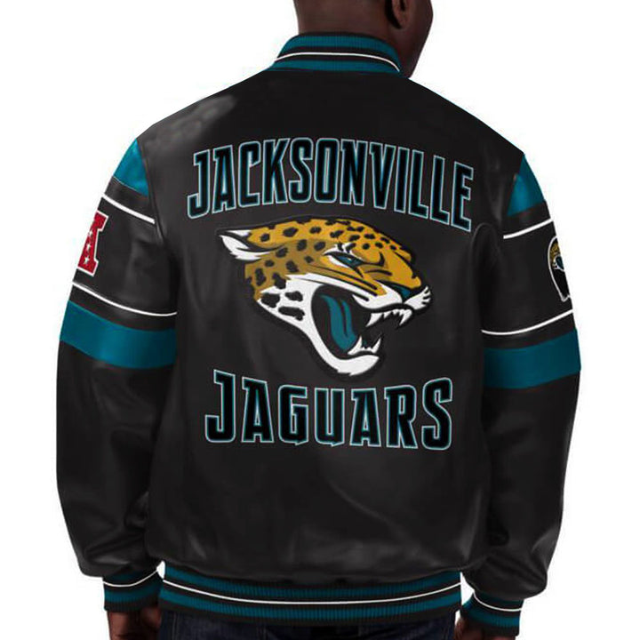 NFL Jacksonville Jaguars leather jacket for men and women