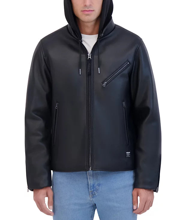 Men's versatile jacket with detachable hood by Hudson