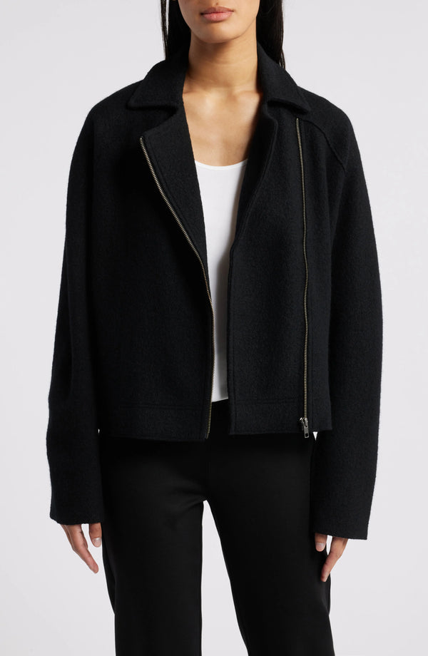 Elegant Black Wool Jacket in USA