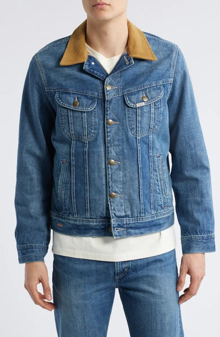 2025 latest cotton denim jacket with a modern fit in USA