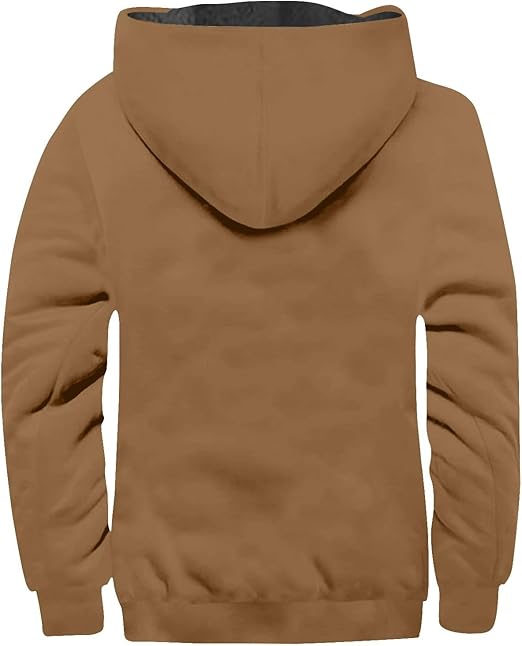 Outdoor recreation fleece jacket with hood in USA