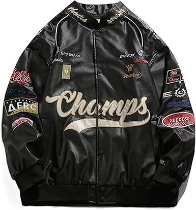 Aelfric Eden oversized faux leather racing jacket in USA