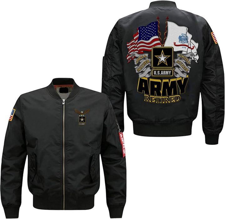 Front View MA-1 Flight Bomber Jacket