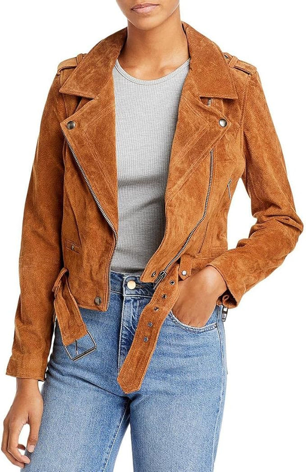 USA Women's Suede Leather Jacket
