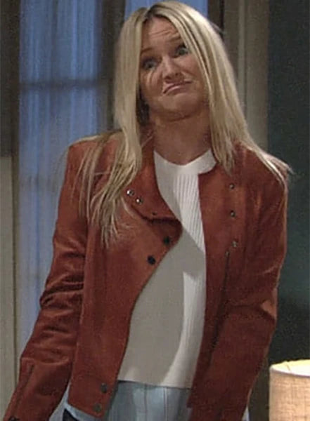 SHARON CASE THE YOUNG AND THE RESTLESS LEATHER JACKET