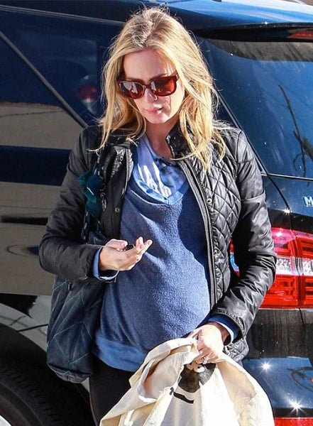 Emily Blunt's black leather jacket by The Jacket Seller in USA market