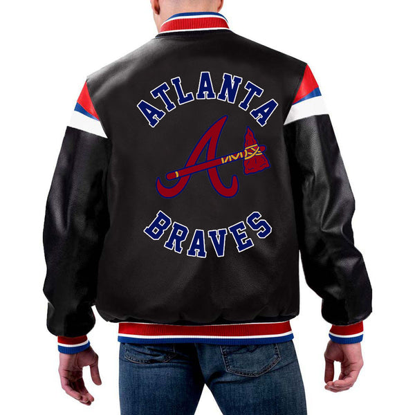 Atlanta Braves MLB leather jacket, for the ultimate Braves fan.  pen_spark in USA