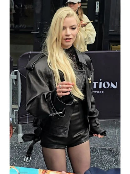 Anya Taylor-Joy Celebrity Style Leather Jacket
