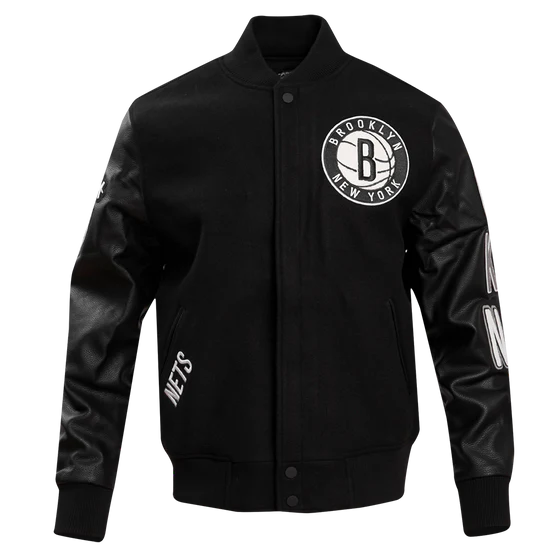 NBA Brooklyn Nets classic wool men’s varsity jacket in USA