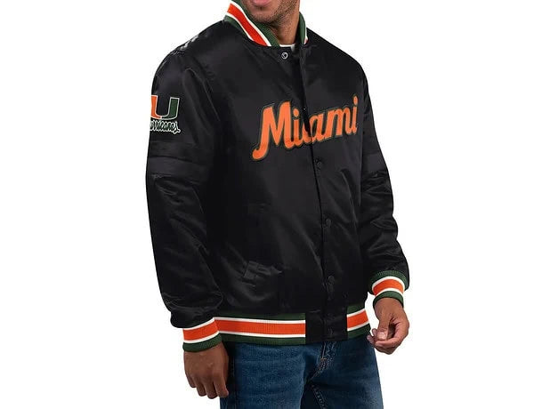 Black Miami Jacket Satin