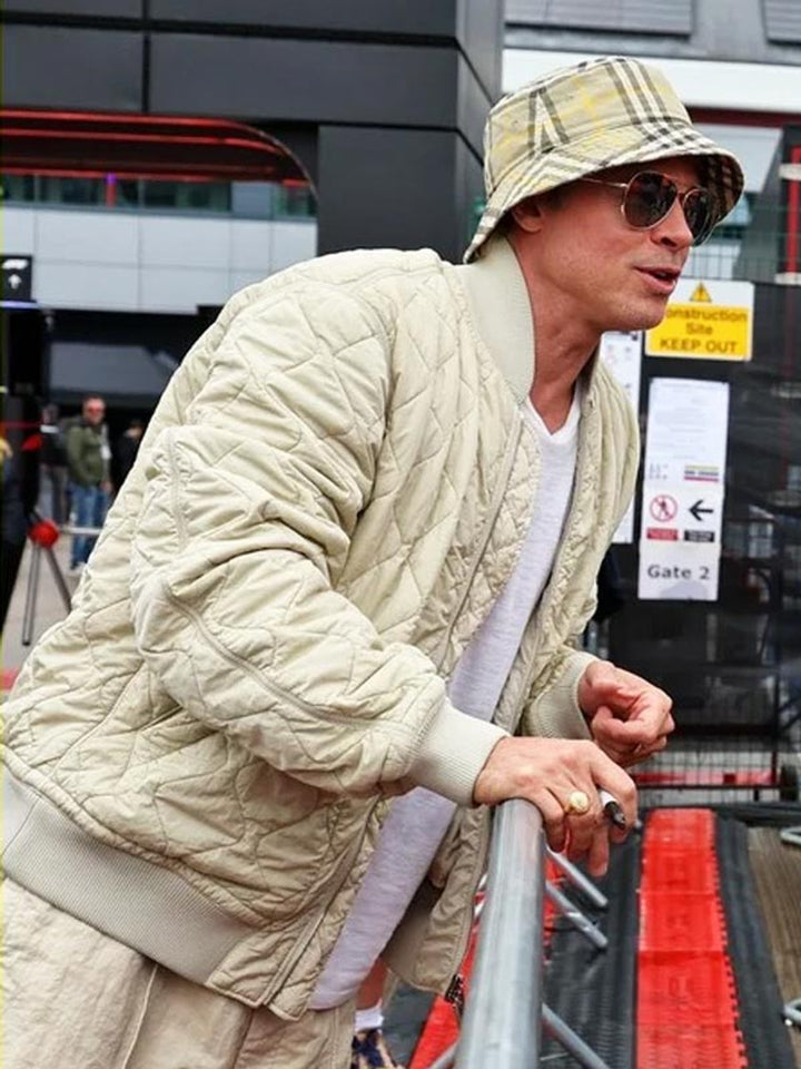 Brad Pitt F1 2025 Quilted Jacket in UK