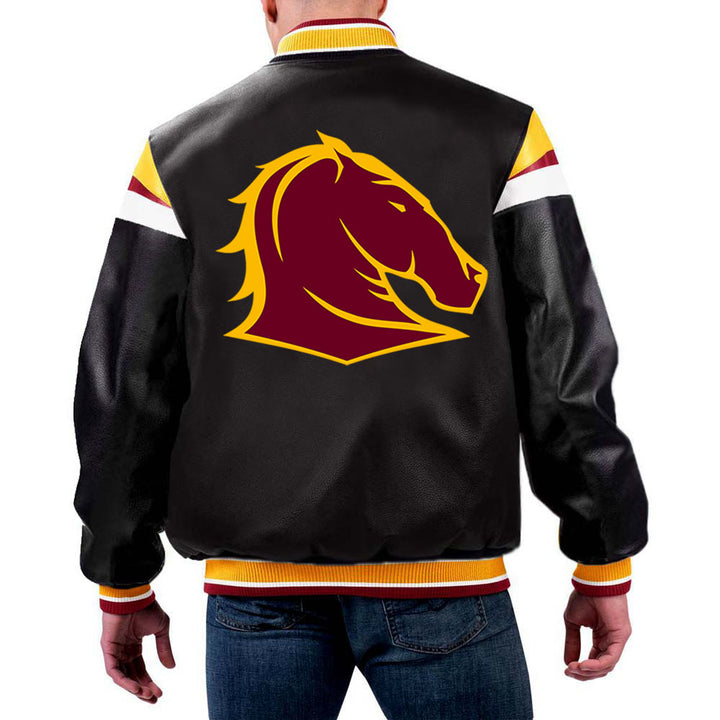 NRL Brisbane Leather Jacket for Men and Women in USA