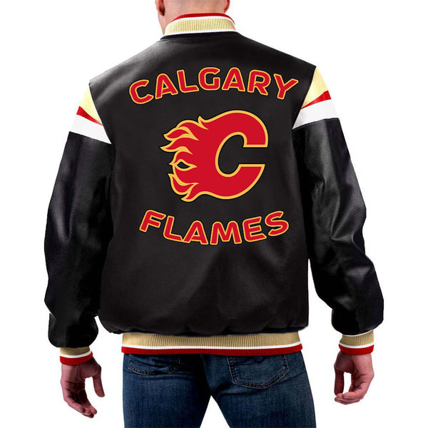 NHL Calgary Flames Leather Jacket by TJS