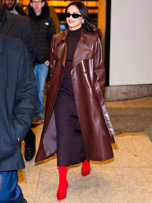 Fashionable Women's NYC Trench Coat by Camila Mendes
