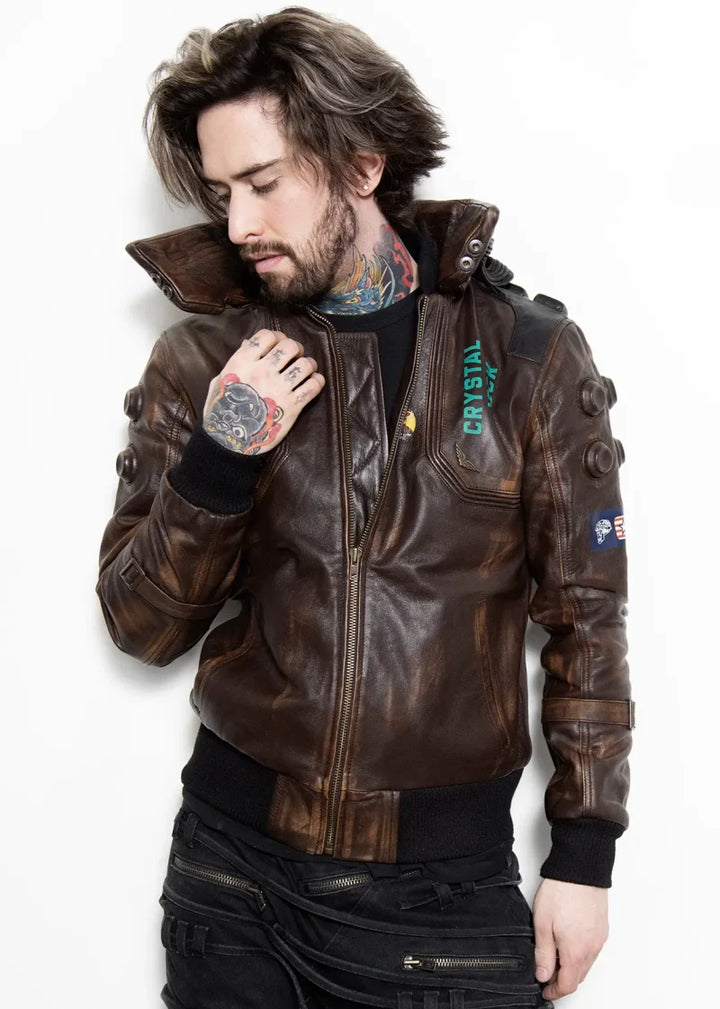 Cyberpunk samurai jacket with futuristic design in USA