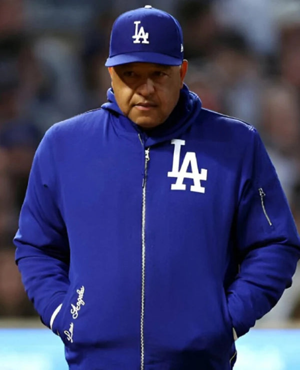 Shop Dave Roberts LA Dodgers Blue Bomber Jacket