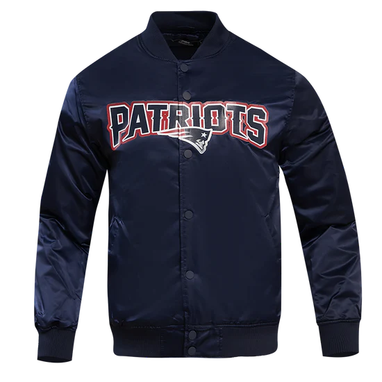 Shop NFL NEW ENGLAND PATRIOTS BIG LOGO MEN'S SATIN JACKET