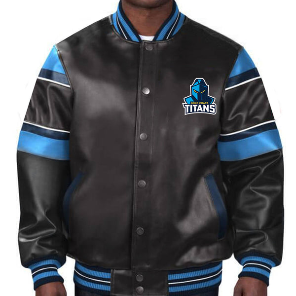 Official NRL Titans leather outerwear in France style