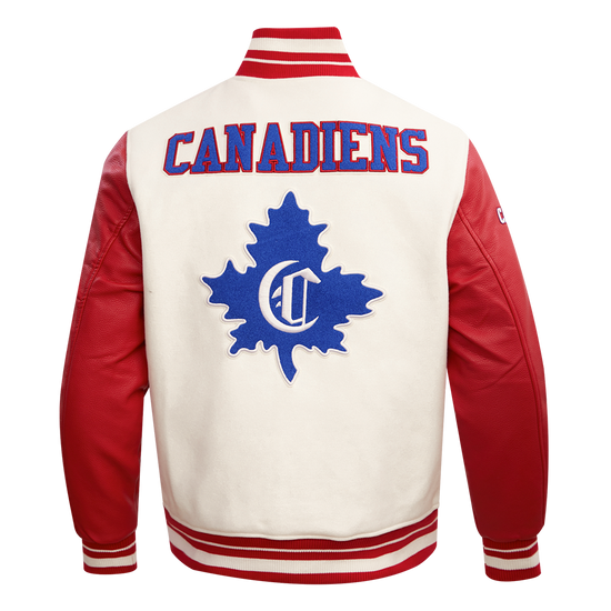 Montreal Canadiens Retro Classic Men's Rib Wool Varsity Jacket design