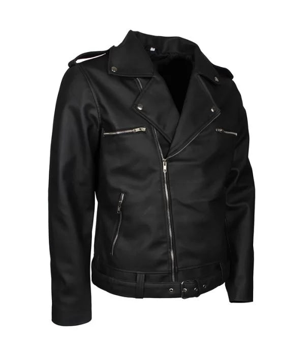 The Walking Dead Negan leather jacket in black in USA