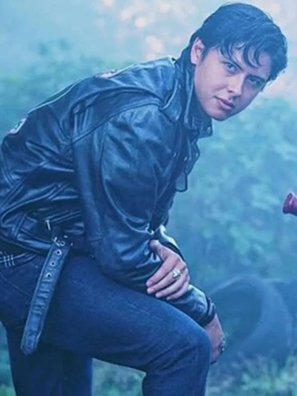 Chic Black Leather Jacket Worn by Jordan Connor in Riverdale