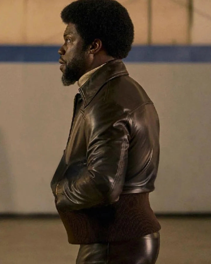 Fashionable Men's Leather Jacket Inspired by Kevin Hart in Fight Night
