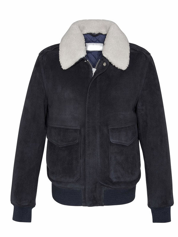 La Brea Josh Harris suede jacket in USA