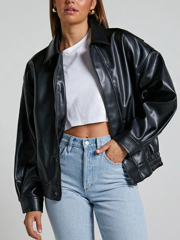 Bomber Sheepskin Charm Leather Jacket in usa