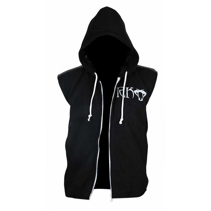Black sleeveless RKO vest for men