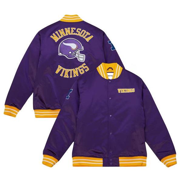 NFL Minnesota Vikings Mitchell Ness Satin Jacket by TJS