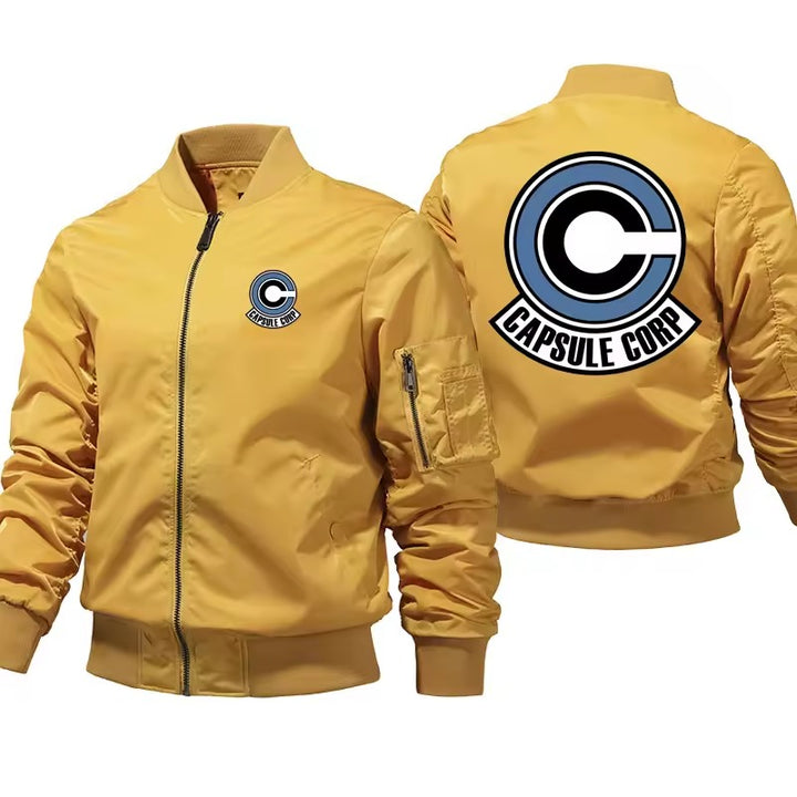 Stylish capsule-themed bomber jacket for anime fans in USA