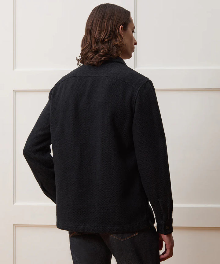 Lightweight and breathable linen-cotton shirt jacket for men in USA