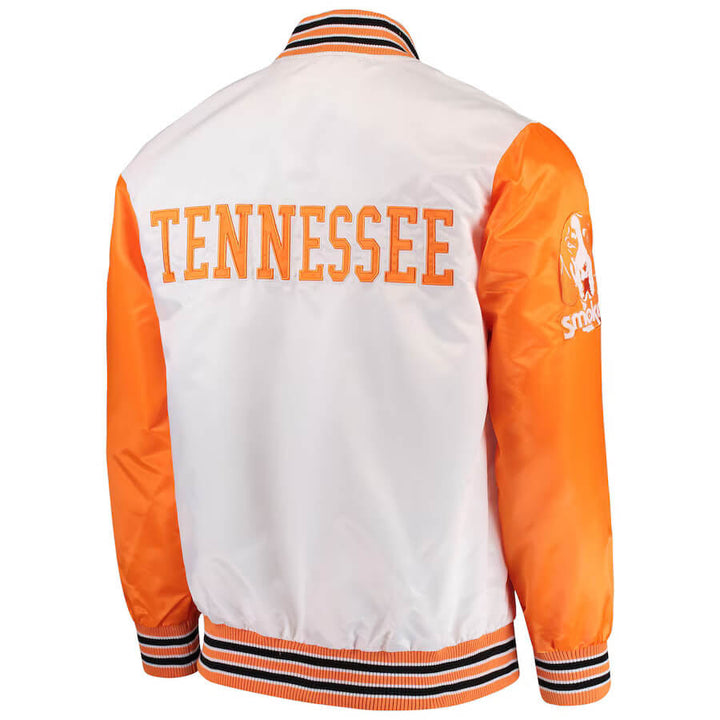 The Rookie Tennessee Volunteers satin jacket, featuring bold team colors and sleek USA design