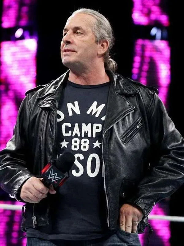 Monday Night Raw inspired black leather jacket