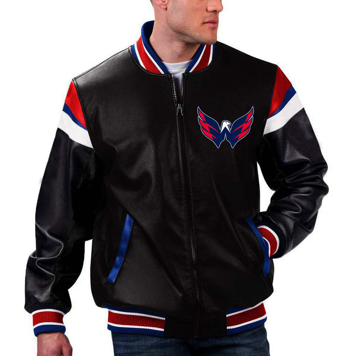 TJS NBA Washington Wizards Leather Jacket in France style