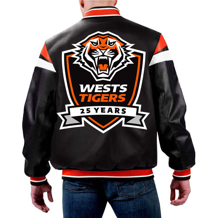 NRL Wests Tigers Leather Jacket for Men and Women in USA\