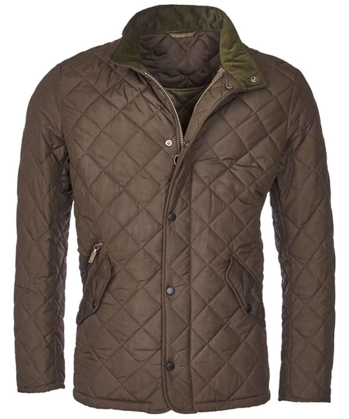 Men's Barbour quilted jacket with flap pockets