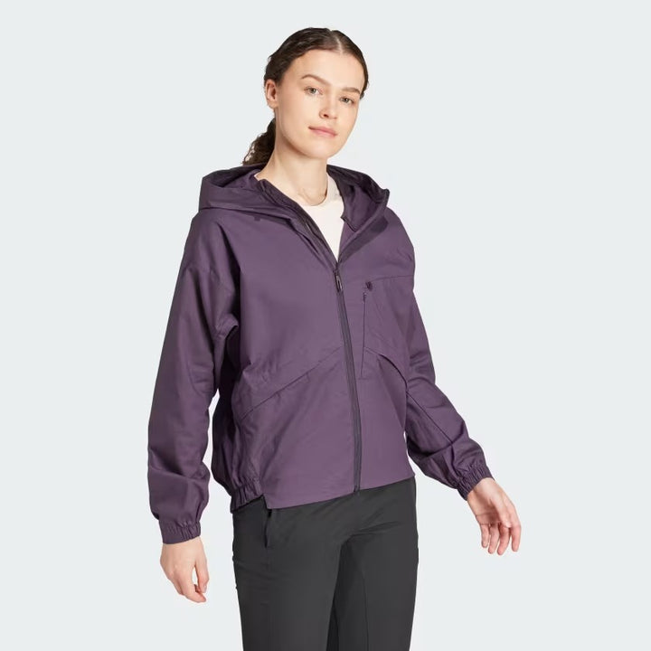 European Women's Hooded Windbreaker
