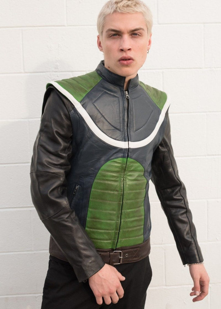 Dragon Ball Z warrior style green jacket for men in USA