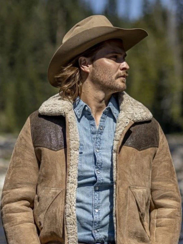 Kayce Dutton shearling jacket from Yellowstone Season 5 in USA