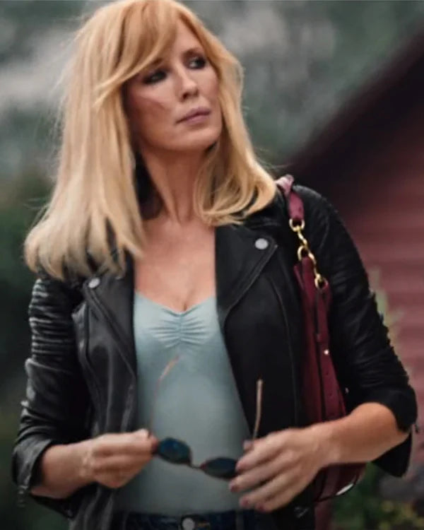 Beth Dutton black leather jacket from Yellowstone Season 4 in USA