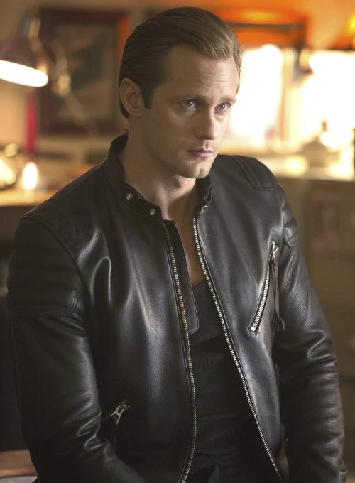 Alexander Skarsgård's iconic True Blood movie leather jacket in USA market