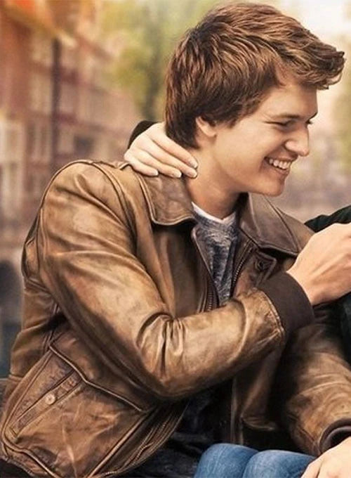 Experience romance with Ansel Elgort's premium leather jacket in UK market