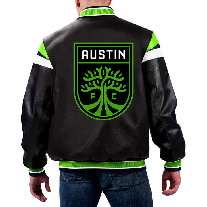 Austin FC leather jacket in USA