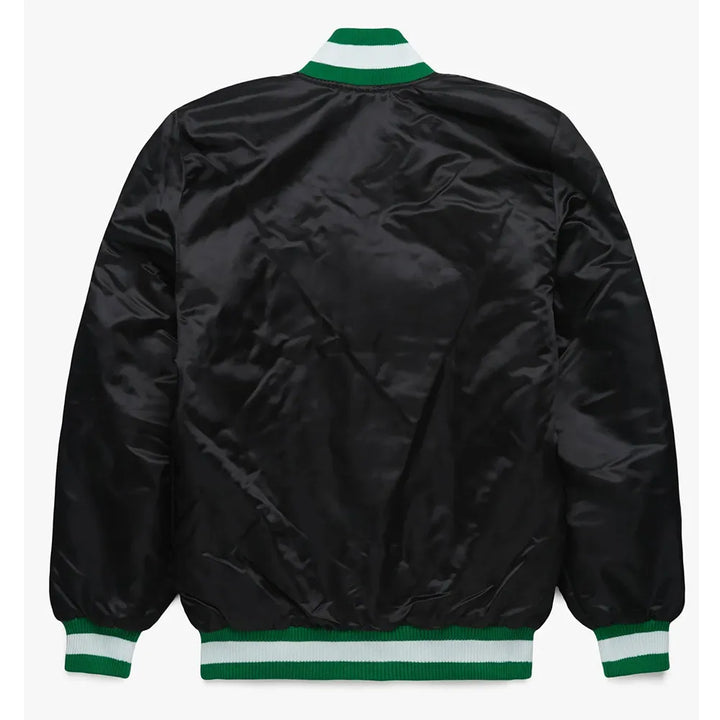 Unisex satin Jets jacket with green logo

