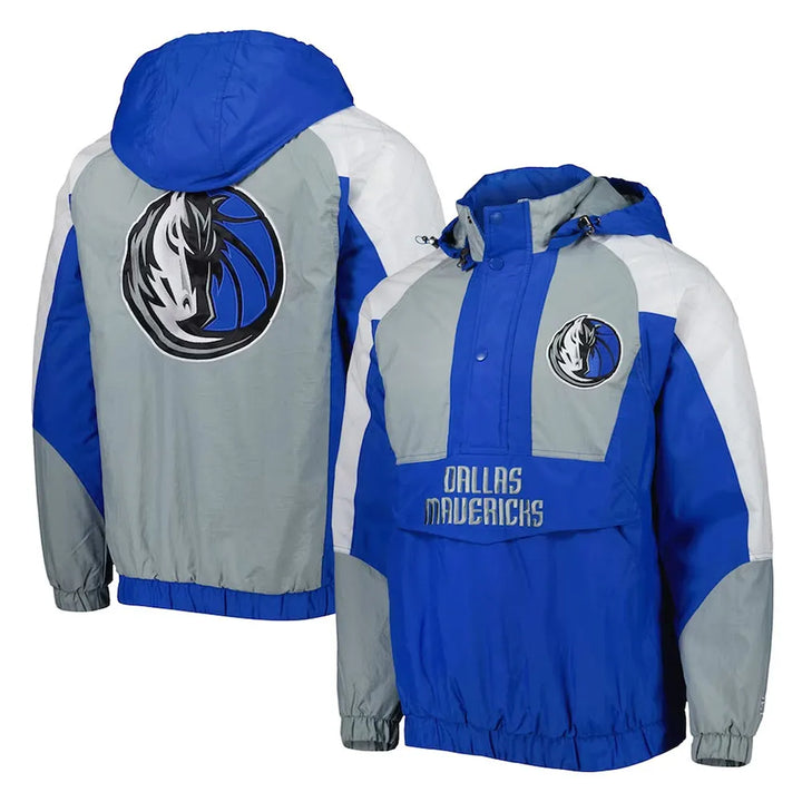 Body Check Dallas Mavericks Half-Zip Hoodie Jacket in USA